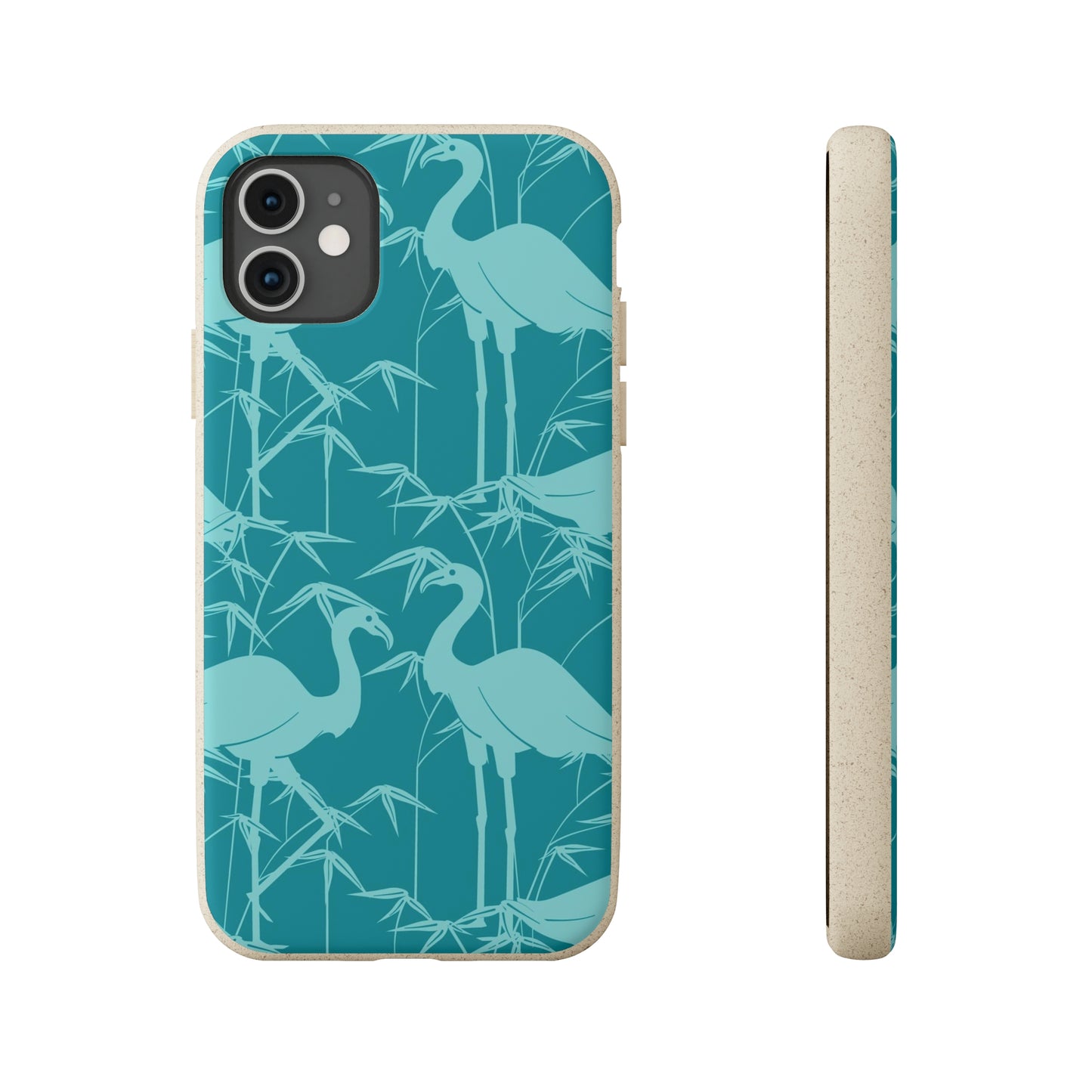 "Egrets in Teal" Eco Biodegradable Cases - iPhone and Galaxy