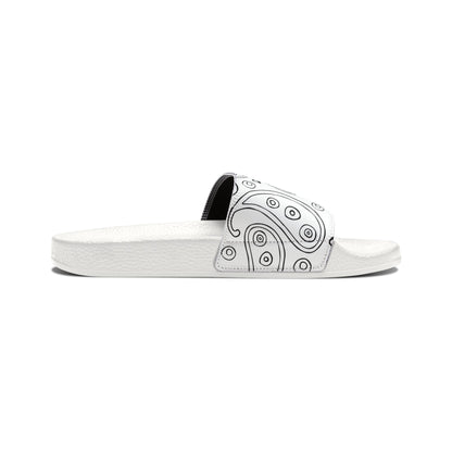 "White Paisley Breeze" Women's Beach Sandals