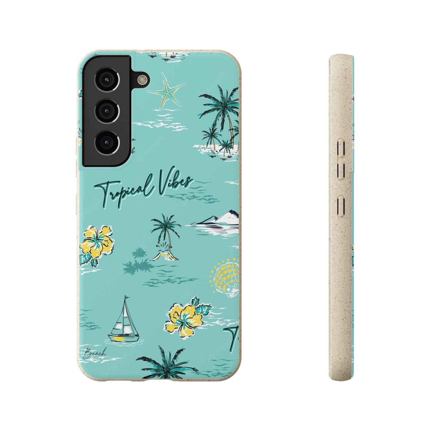 "Tropical Vibes" Eco Biodegradable Phone Cases - iPhone and Galaxy