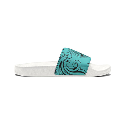 "Teal Paisley Treasure" Women's Beach Sandals