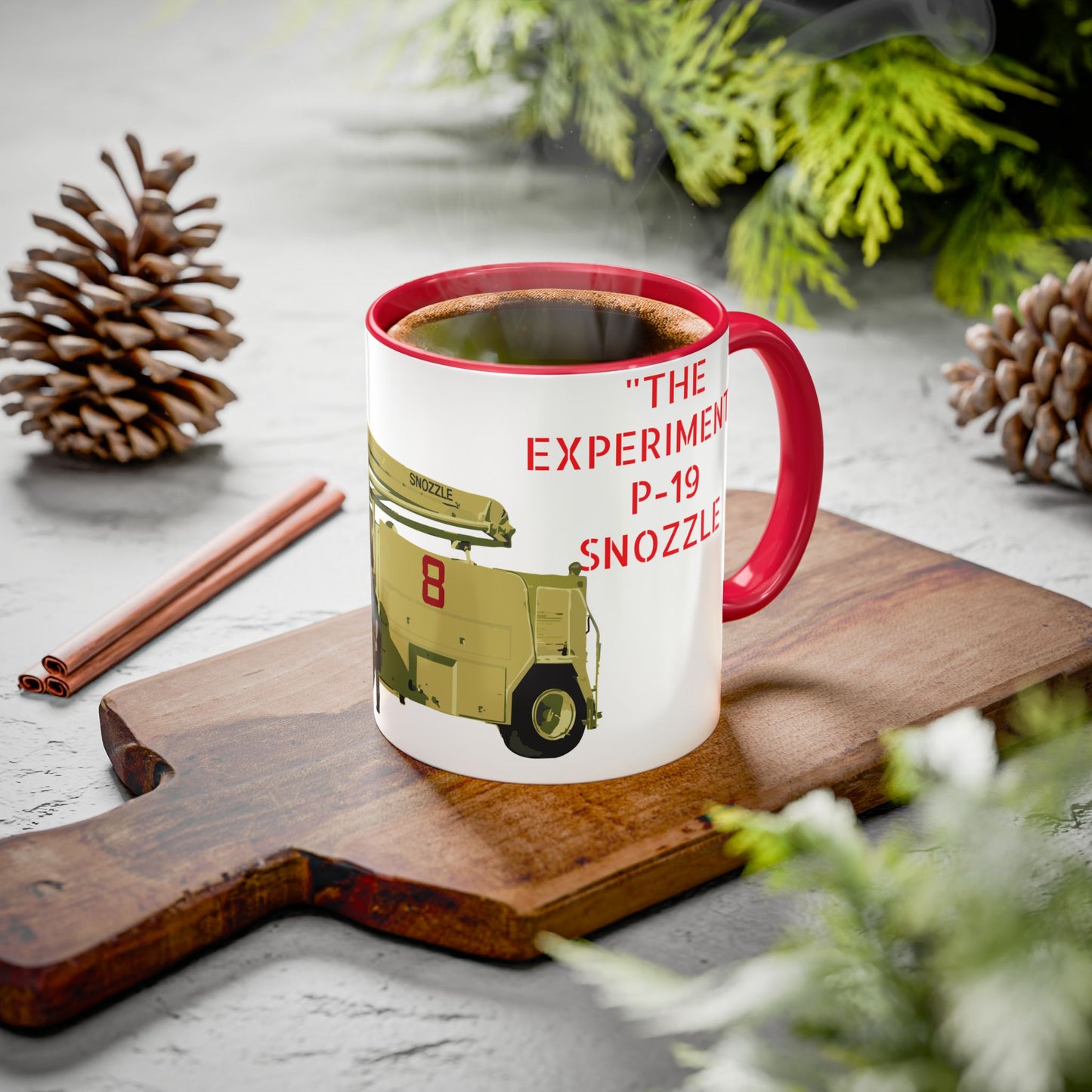P-19 Experimental “Snozzle Test Rig” Crash Fire Rescue Coffee Mug by Island Vibes For Life