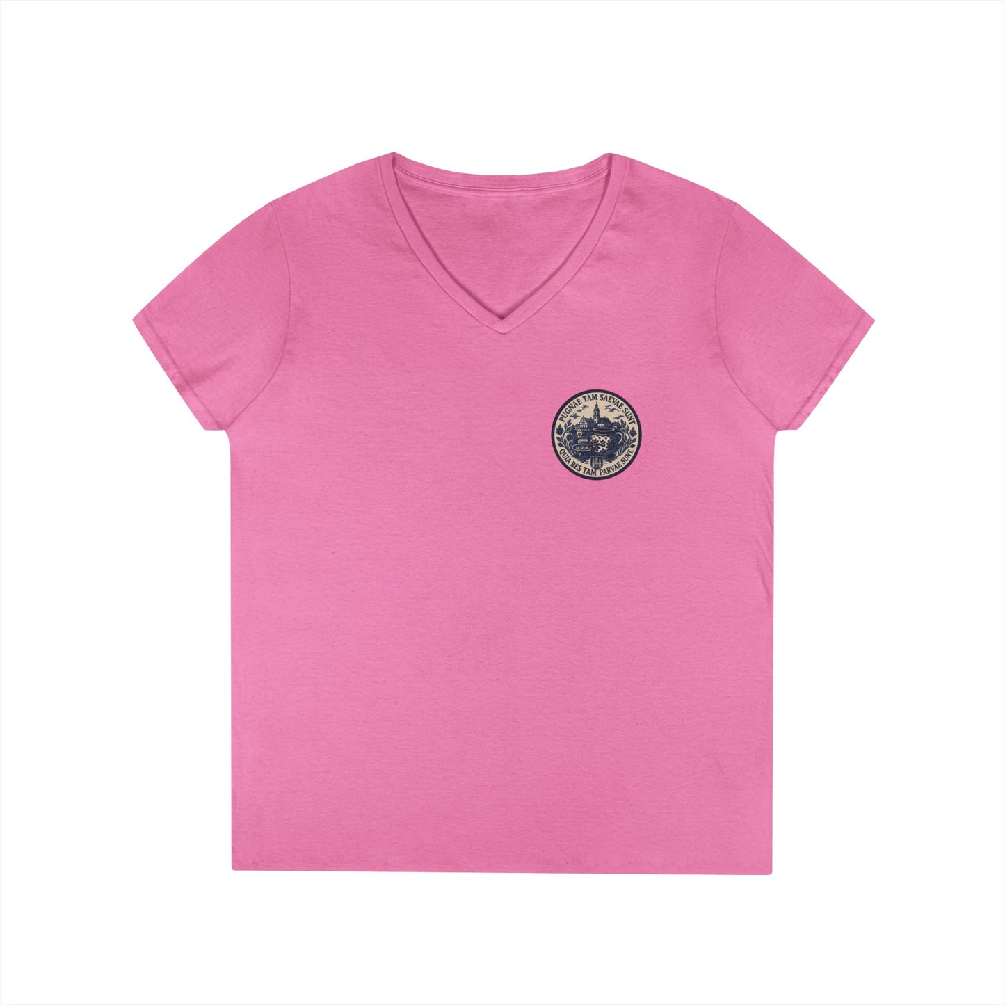 FOS Bolesławiec “Pugnae Tam Saevae Sunt” Ladies' V-Neck T-Shirt