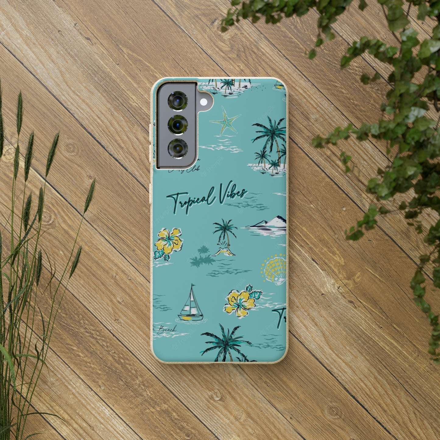 "Tropical Vibes" Eco Biodegradable Phone Cases - iPhone and Galaxy