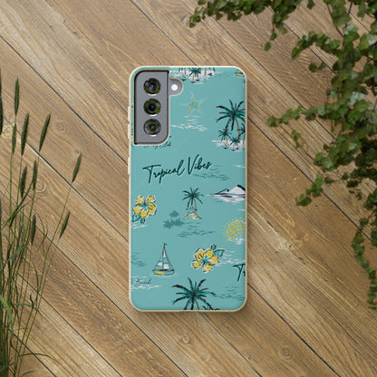 "Tropical Vibes" Eco Biodegradable Phone Cases - iPhone and Galaxy