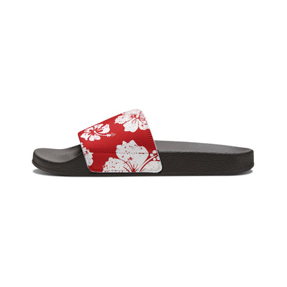 "Hibiscus Hues" Men's Beach Sandals