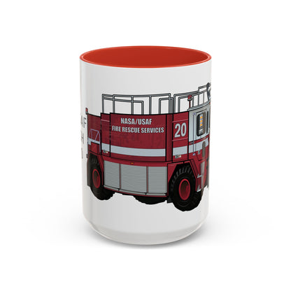NASA / USAF Oshkosh T-1500 Crash Fire Rescue Coffee Mug by Island Vibes For Life