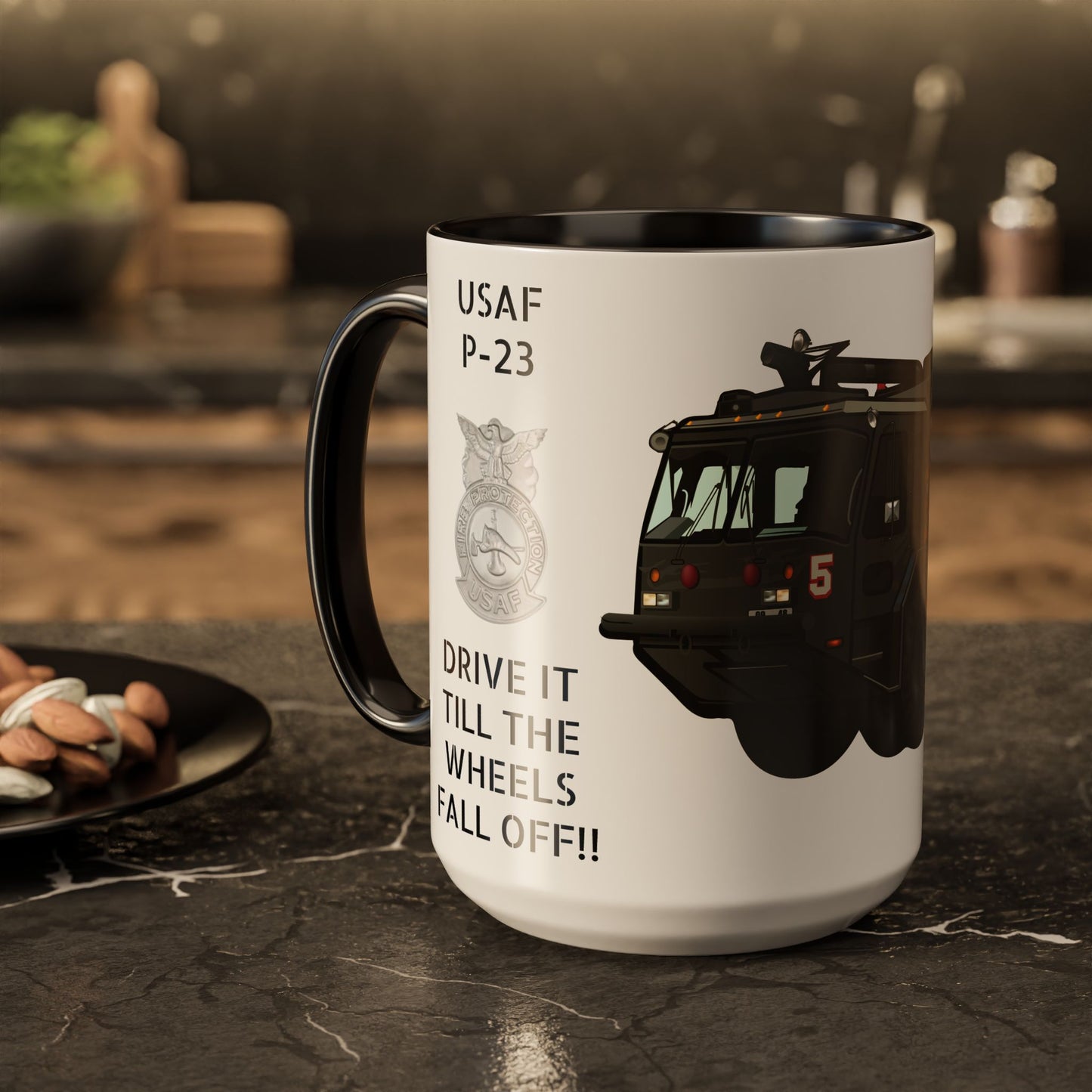 A/S 32 P-23 “Drive It Till the Wheels Fall Off” Crash Fire Rescue Coffee Mug by Island Vibes For Life