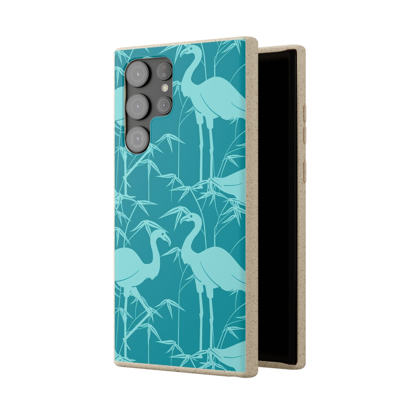 "Egrets in Teal" Eco Biodegradable Cases - iPhone and Galaxy