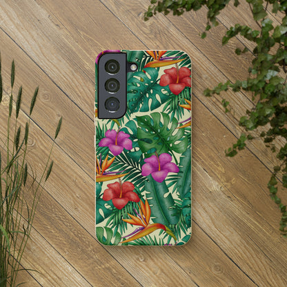 "Bird of Paradise Delight"  Eco Biodegradable Phone Cases - iPhone and Galaxy