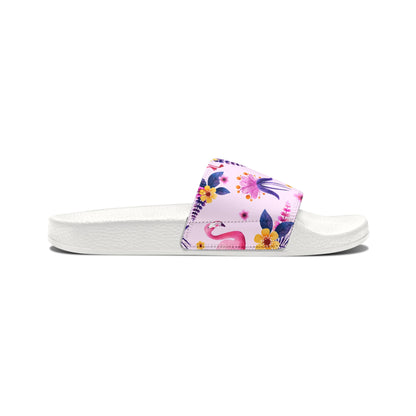 "Pink Flamingo Carnival: Exotic Bliss" Women's Beach Sandals