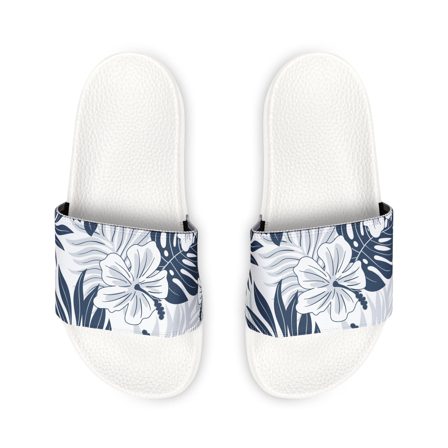 "Noir Tides: Aloha In Darkness" Men's Slide Sandals