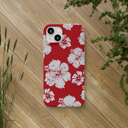 "Hibiscus Hues" Eco Biodegradable Phone Cases - iPhone and Galaxy