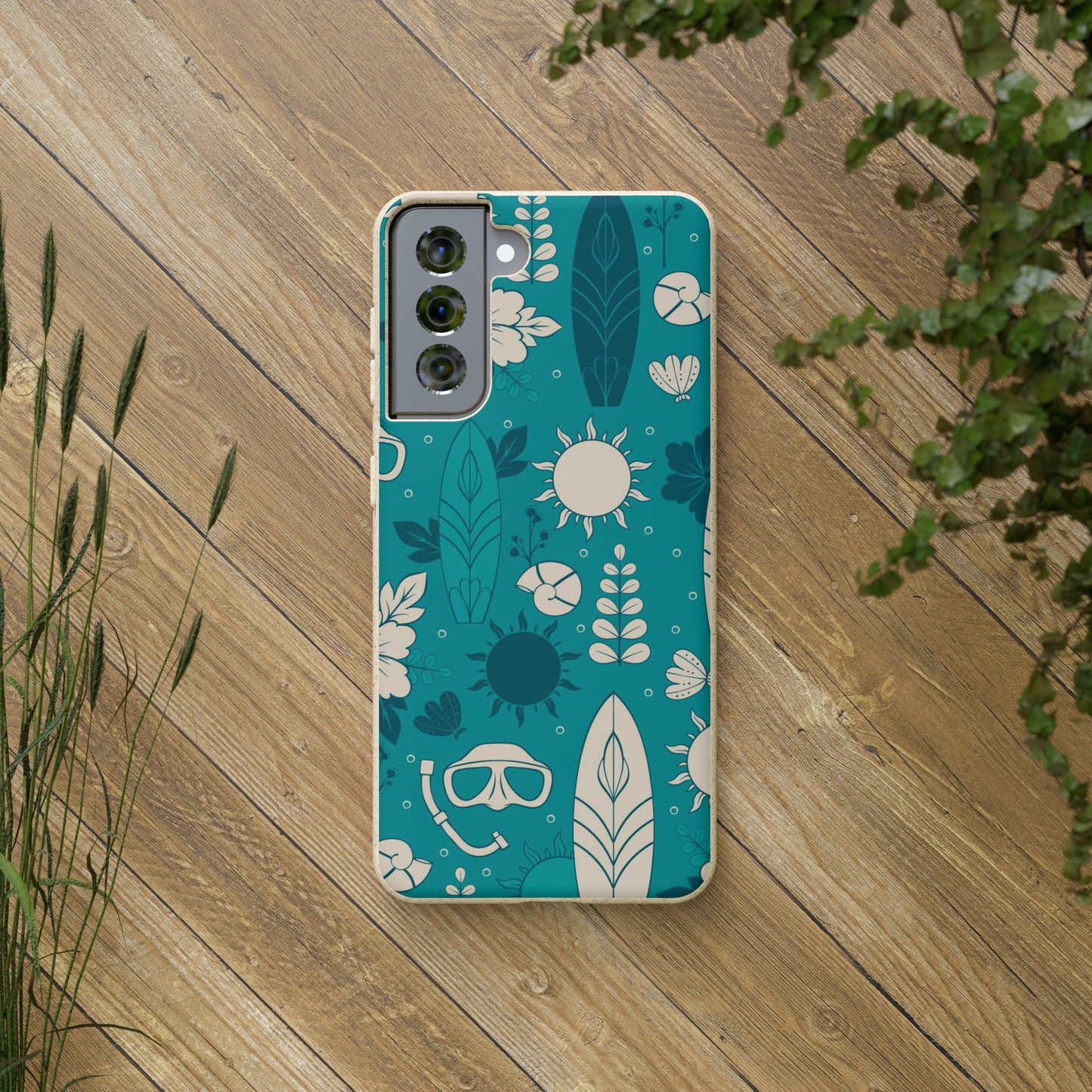 "Surf's Up, Dive Down" Eco Biodegradable Cases - iPhone and Galaxy