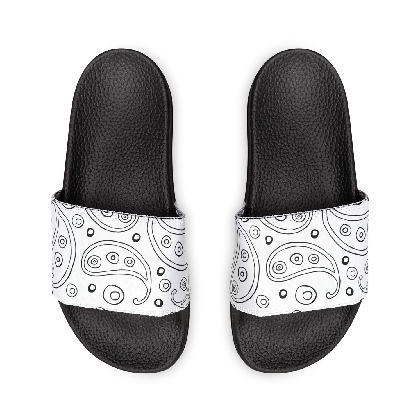 "White Paisley Breeze" Women's Beach Sandals