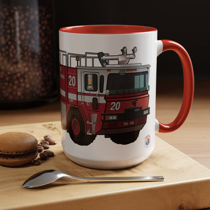NASA / USAF Oshkosh T-1500 Crash Fire Rescue Coffee Mug by Island Vibes For Life