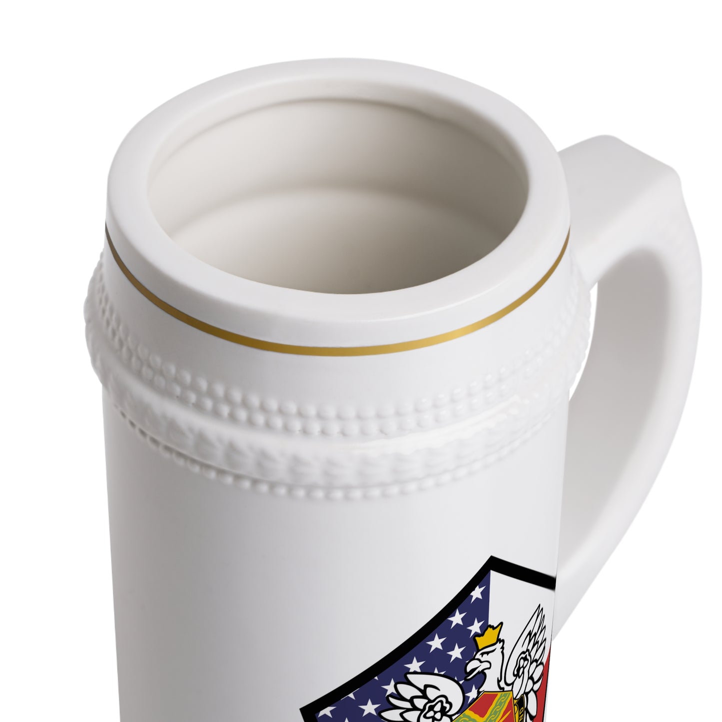 FOS Bolesławiec “Pugnae Tam Saevae Sunt” Beer Stein Mug