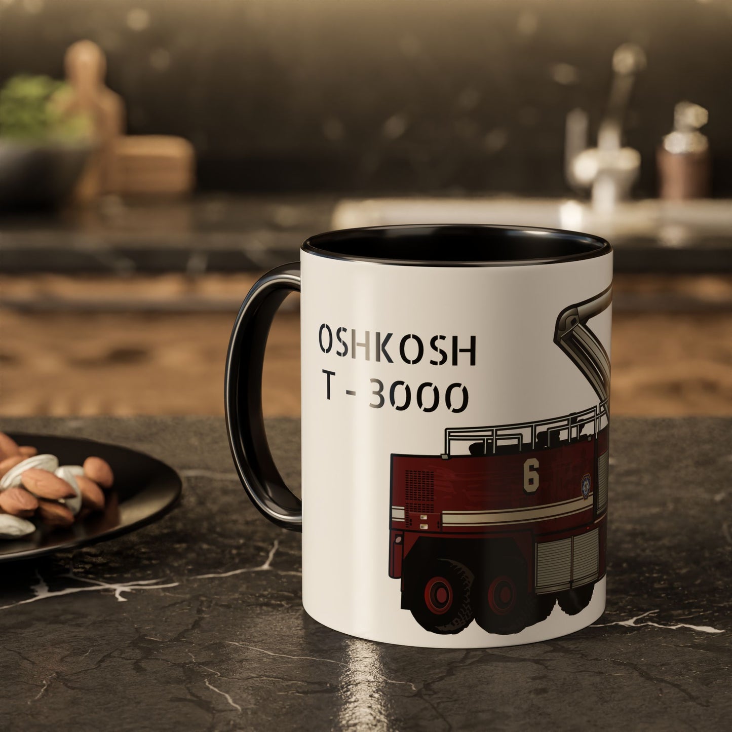 Oshkosh T-3000 Crash Fire Rescue Coffee Mug by Island Vibes For Life