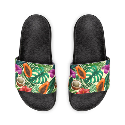 "Island Extravaganza: Exotic Harvest" Men's Beach Sandals