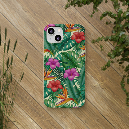 "Bird of Paradise Delight"  Eco Biodegradable Phone Cases - iPhone and Galaxy