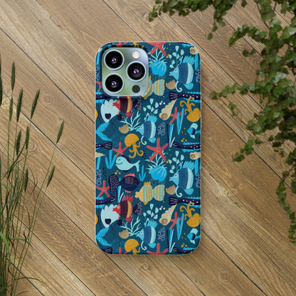 "Aqua Wonderland" Eco Biodegradable Cases - iPhone and Galaxy