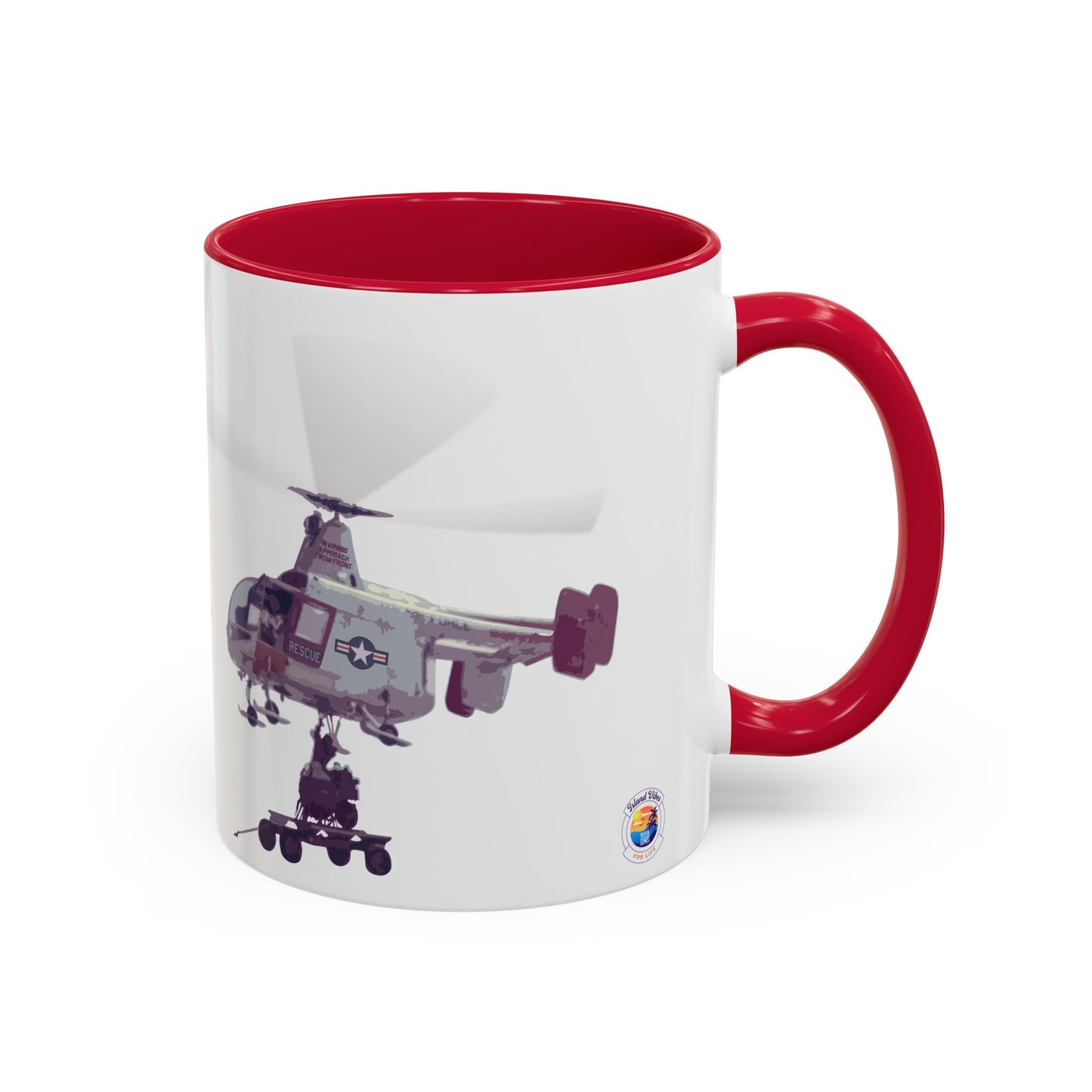HH-43 Rescue Coffee Mug -  USAF ARFF Huskie Helicopter Mug exclusive by Island Vibes For Life V2