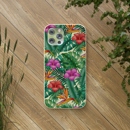 "Bird of Paradise Delight"  Eco Biodegradable Phone Cases - iPhone and Galaxy