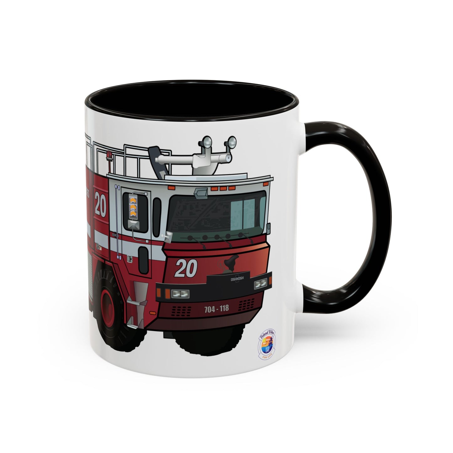 NASA / USAF Oshkosh T-1500 Crash Fire Rescue Coffee Mug by Island Vibes For Life