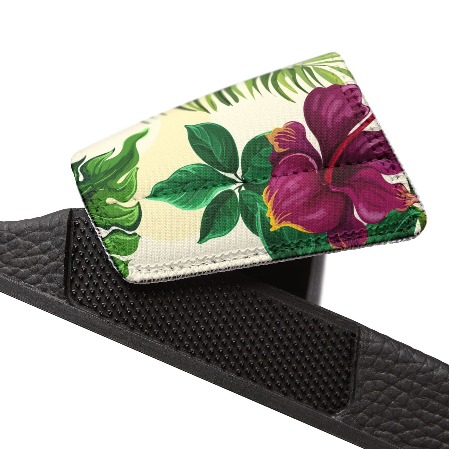 "Sunny Hibiscus Blooms" Women's Beach Sandals