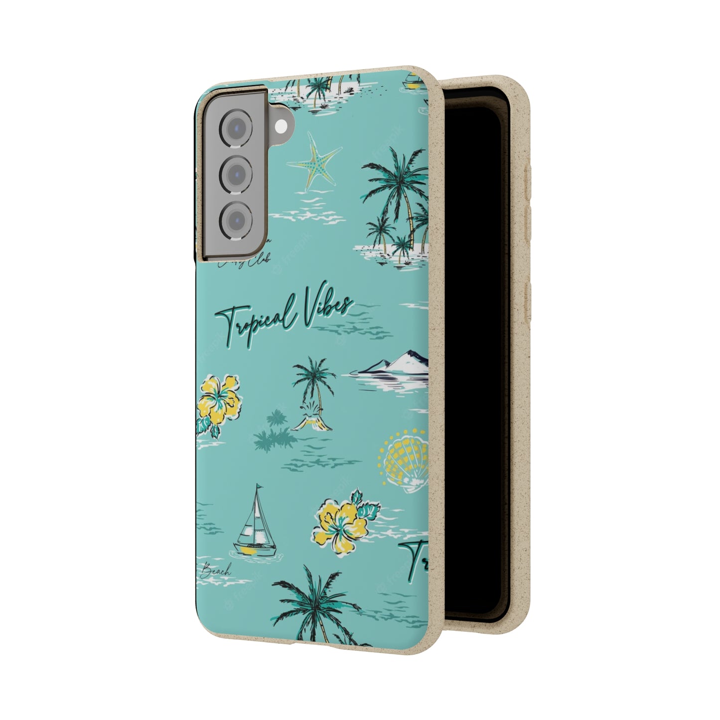 "Tropical Vibes" Eco Biodegradable Phone Cases - iPhone and Galaxy