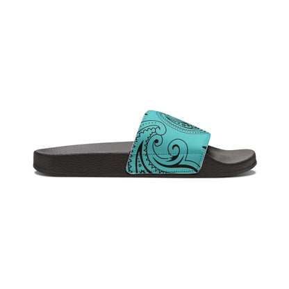 "Teal Paisley Treasure" Women's Beach Sandals