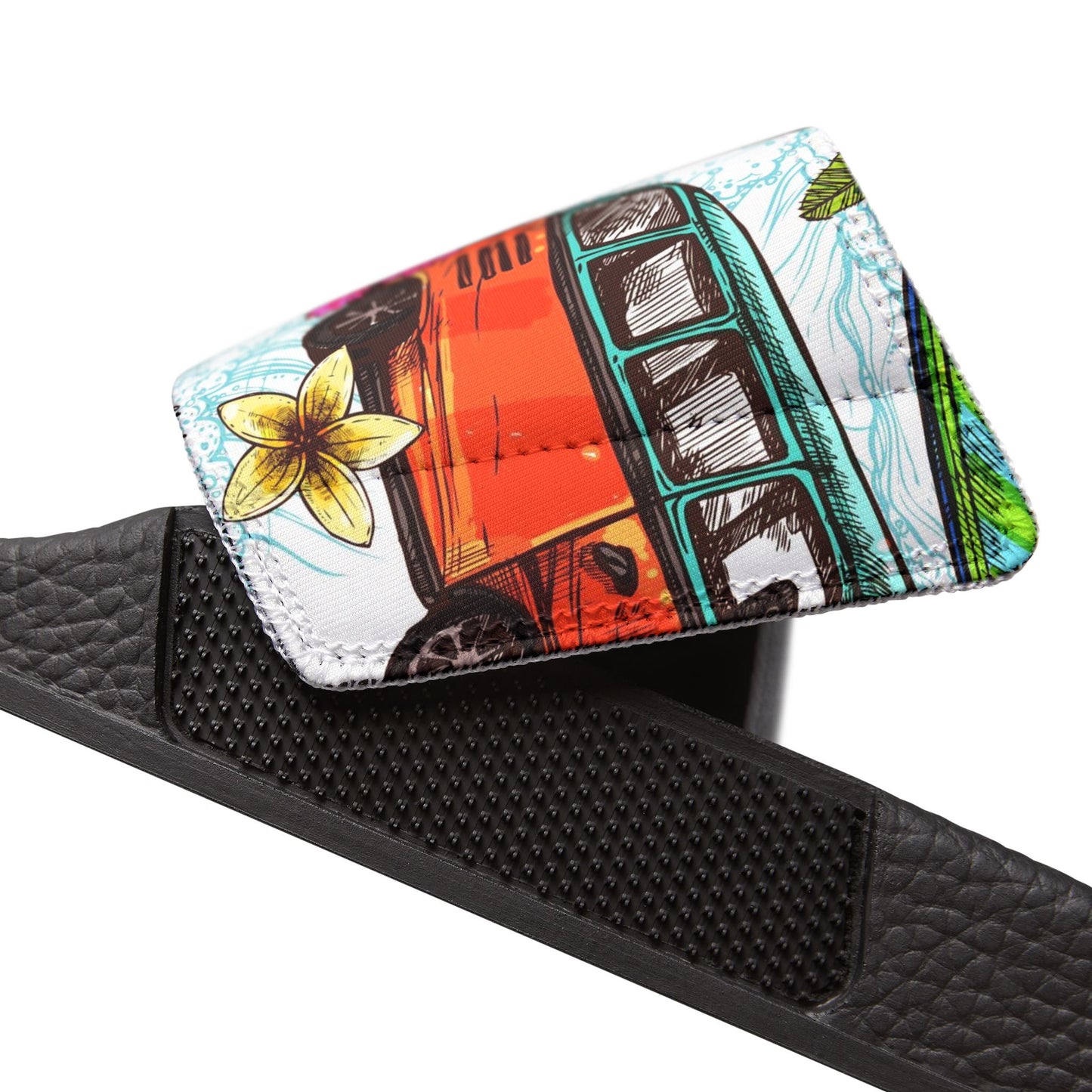 "Microbus and Surfboards" Women's Beach Sandals