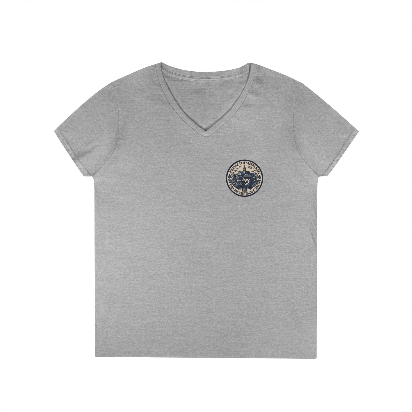 FOS Bolesławiec “Pugnae Tam Saevae Sunt” Ladies' V-Neck T-Shirt