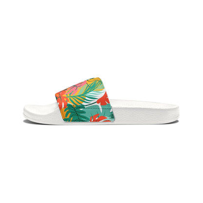 "Island Leaves Kaleidoscope" Women's Beach Sandals