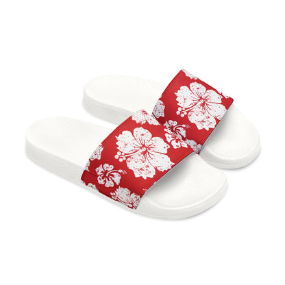 "Hibiscus Hues" Men's Beach Sandals