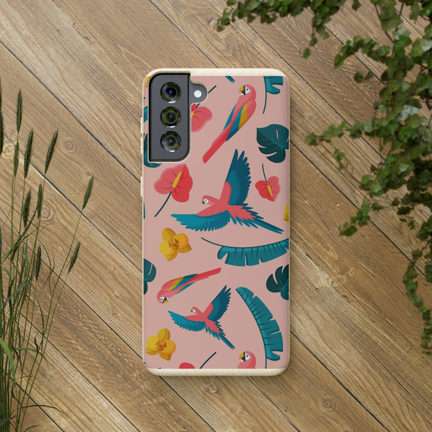 "Colorful Plumage"  Eco Biodegradable Phone Cases - iPhone and Galaxy