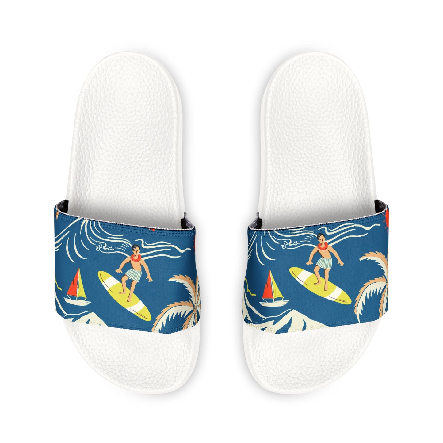 "Surfin', Sailin', and Tsunami" Men's Beach Sandals