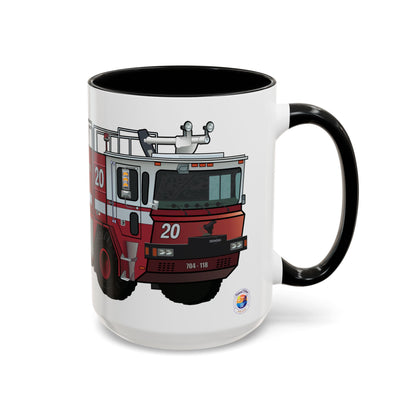 NASA / USAF Oshkosh T-1500 Crash Fire Rescue Coffee Mug by Island Vibes For Life