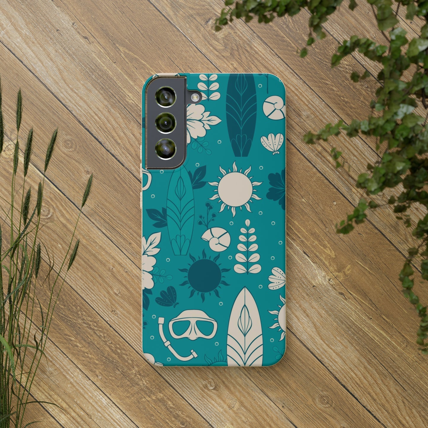 "Surf's Up, Dive Down" Eco Biodegradable Cases - iPhone and Galaxy