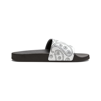 "White Paisley Breeze" Women's Beach Sandals