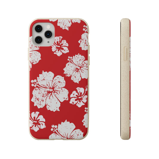 "Hibiscus Hues" Eco Biodegradable Phone Cases - iPhone and Galaxy