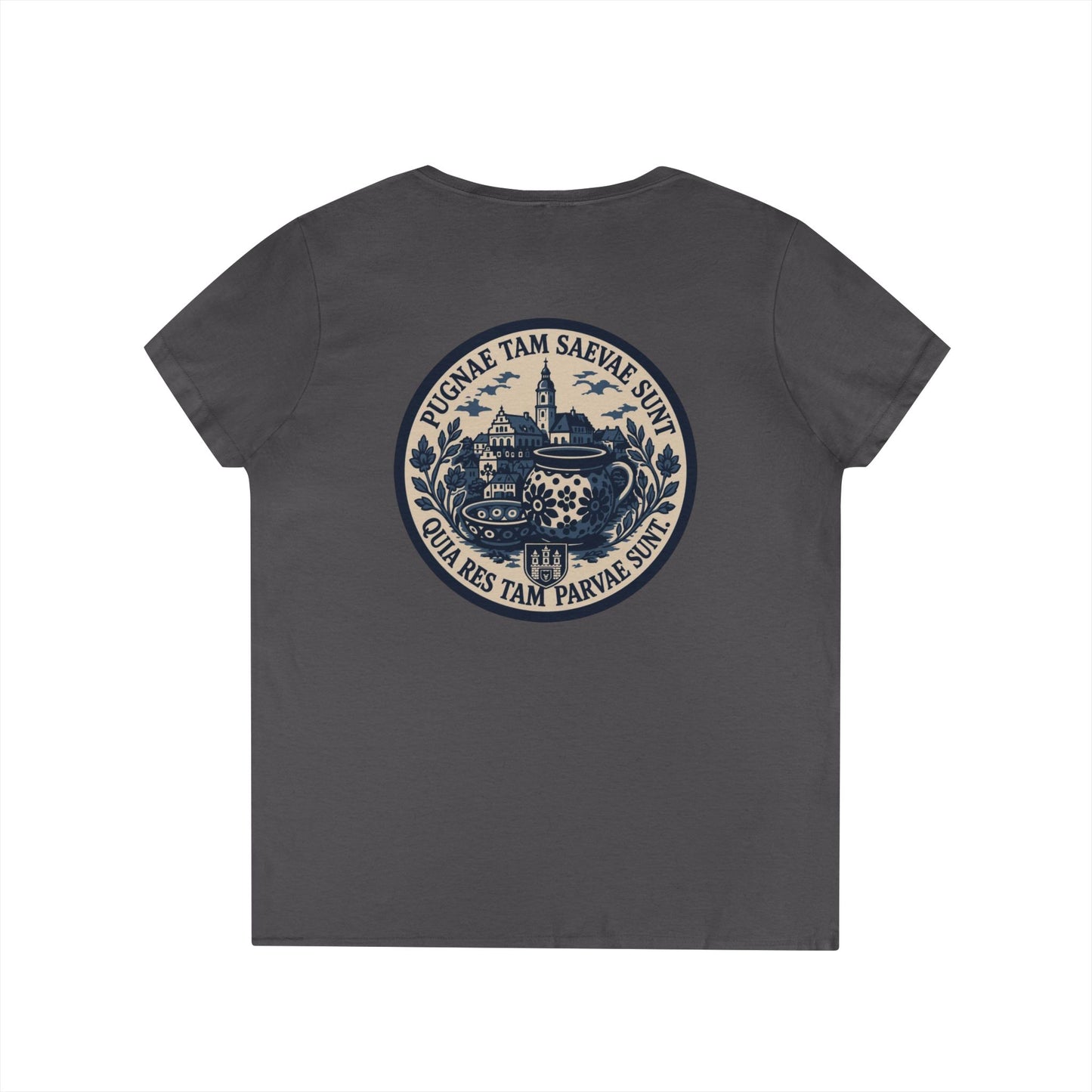 FOS Bolesławiec “Pugnae Tam Saevae Sunt” Ladies' V-Neck T-Shirt