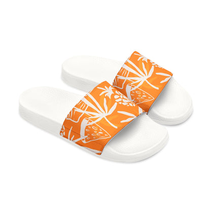 "Orange Pineapple Papaya Fusion" Men's Beach Sandals