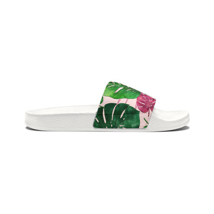 "Jungle Whispers: Coral Serenade" Women's Beach Sandals