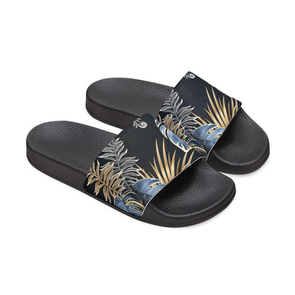 "Paradise Palms at Midnight" Women's Beach Sandals