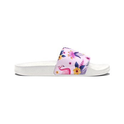 "Pink Flamingo Carnival: Exotic Bliss" Men's Beach Sandals