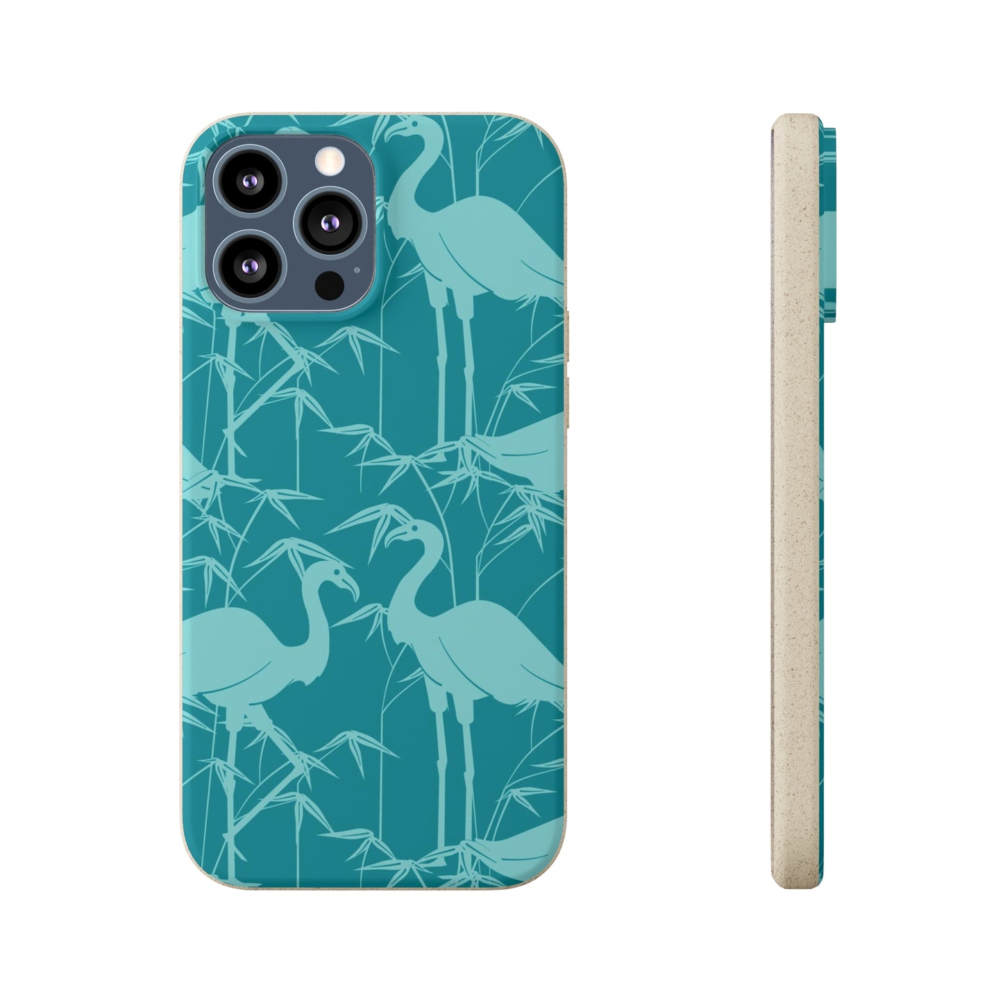 "Egrets in Teal" Eco Biodegradable Cases - iPhone and Galaxy