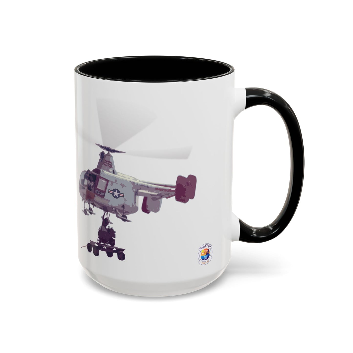 HH-43 Rescue Coffee Mug -  USAF ARFF Huskie Helicopter Mug exclusive by Island Vibes For Life V2