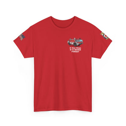 E-One Titan Foam 161 9-11 Pentagon Truck Fundraiser Tee by Island Vibes For Life