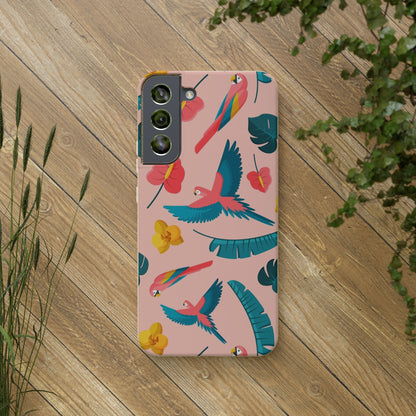 "Colorful Plumage"  Eco Biodegradable Phone Cases - iPhone and Galaxy