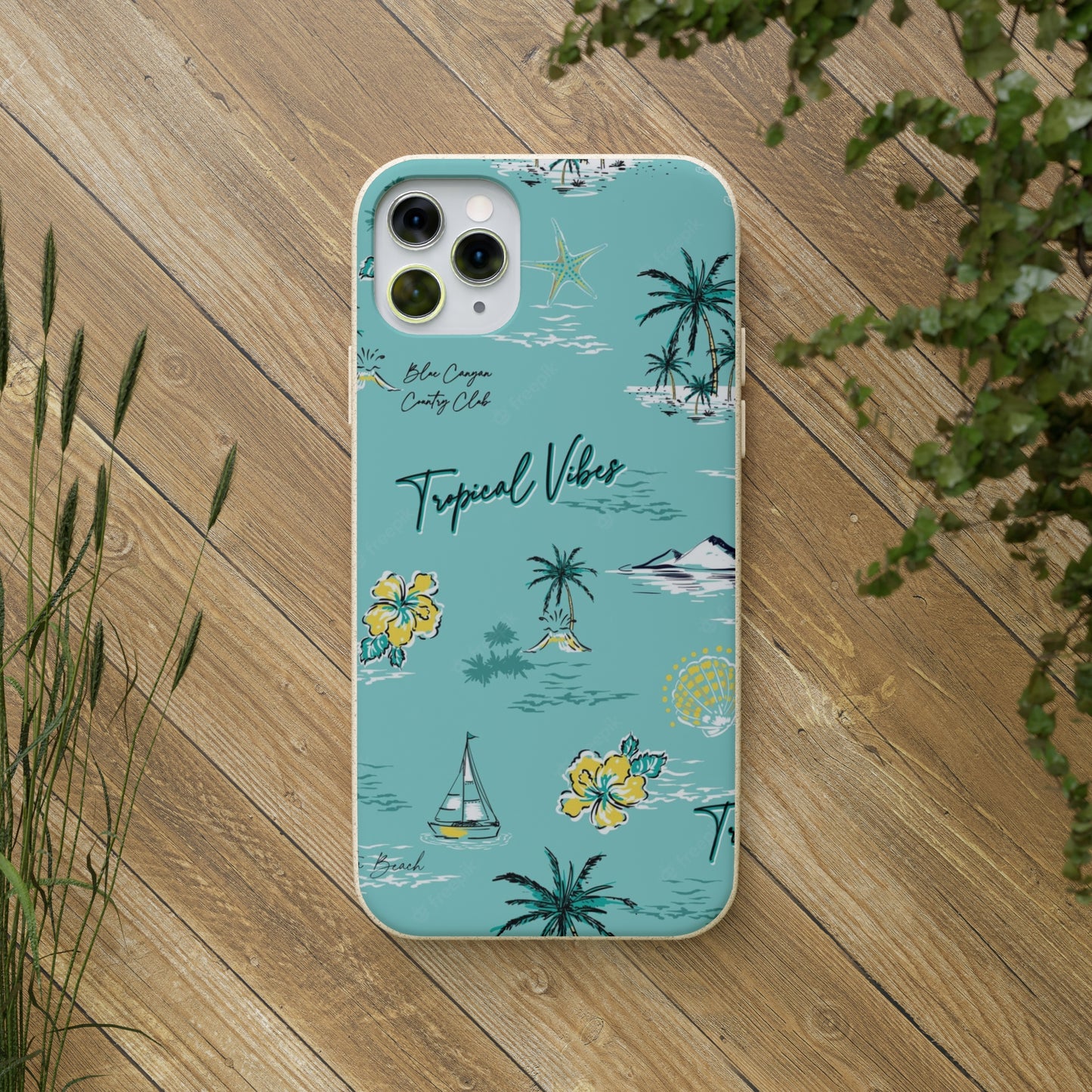 "Tropical Vibes" Eco Biodegradable Phone Cases - iPhone and Galaxy